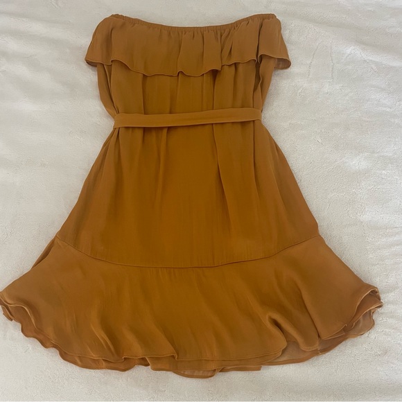 MAHINA Mini High-Low Tube Dress with Ruffled Hem- Medium - Picture 4 of 9